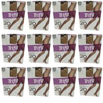 Kit 12 Meia-Calça Clássica Fio 20 Natural Claro EG - Trifil Kit 12 Meia-Calça Clássica Fio 20 Natural Claro EG - Trifil