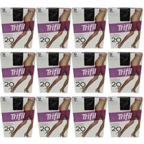 Kit 12 Meia-Calça Clássica Fio 20 Preta Grande - Trifil Kit 12 Meia-Calça Clássica Fio 20 Preta Grande - Trifil