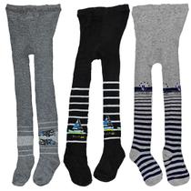 Kit 12 Meia Calça Infantil Menino Com Estampa Inverno Proteção Frio