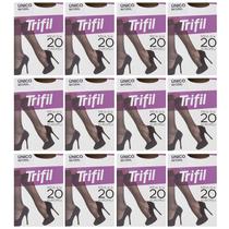 Kit 12 Meia Fina 3/4 Europeu Fio 20 Natural - Trifil
