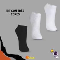 Kit 12 Meia Puket Colegial Variada Básica Inverno Chuva Kit 12 Meia Puket Colegial Variada Básica Inverno Chuva