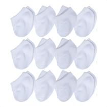 Kit 12 Meias Colegial Baby Puket Cano Curto Bebê Conforto