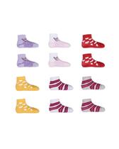 Kit 12 Meias Coloridas Bebê Menina Menino - Ramote Kit 12 Meias Coloridas Bebê Menina Menino - Ramote