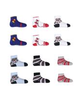 Kit 12 Meias Coloridas Bebê Menina Menino - Ramote Kit 12 Meias Coloridas Bebê Menina Menino - Ramote