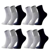 kit 12 meias masculina Cano Alto Confortável Adulto Original