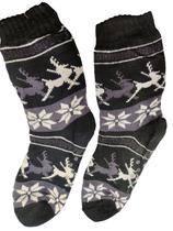 kit 12 Meias Térmica Masculina de Lã Quentinha Inverno Forrada Pelinho antiderrapante para Frio