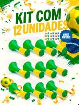 Kit 12 Mini Corneta Torcida Copa Mundo Vuvuzela Brasil Festa -