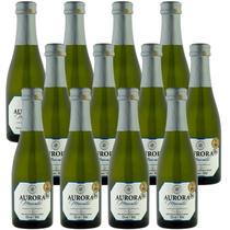 Kit 12 Mini Espumante Aurora Moscatel Branco 187ml