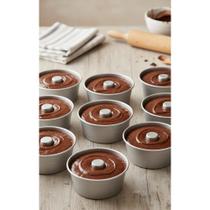 Kit 12 Mini Formas Pudim Vulcão N10 Alumínio Uniforme 200ml