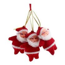 Kit 12 Mini Papai Noel 6 cm Pendente De Árvore Natal - Wincy Natal