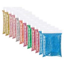 Kit 12 Mini Saquinhos Glitter Purpurina Colorido