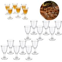 Kit 12 Mini Taças Vidro 10ml Para Bebidas E Degustação