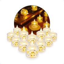 Kit 12 Mini Vela Led Eletrônica Decoração Natal Artificial