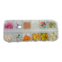 Kit 12 Mix Strass De Unha Bafonico Glamour Luxo Ludimila