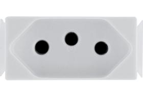 Kit 12 Modulo Tomada 2P T Tramontina 20 A 250 V Branco