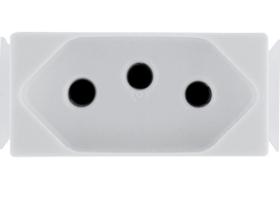 Kit 12 Modulo Tomada 2P T Tramontina 20 A 250 V Branco
