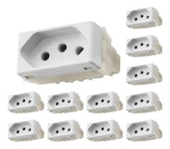 Kit 12 Módulos Tomada Tramontina 2p+t 20a/250v Liz Kit 12 Módulos Tomada Tramontina 2p+t 20a/250v Liz
