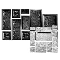 Kit 12 Moldes Forma Abs Mosaico Infinito Cimento Rústico Xmoldes Kit 12 Moldes Forma Abs Mosaico Infinito Cimento Rústico Xmoldes