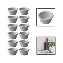 Kit 12 Molheiras De Melamina Shoyu Molhos Ketchup 6,5Cm 50Ml