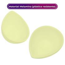 Kit 12 Molheiras Gota de Melamina Premium 9,6cm x 7,2cm Leve Resistente - 150mL - Bestfer Kit 12 Molheiras Gota de Melamina Premium 9,6cm x 7,2cm Leve Resistente - 150mL - Bestfer