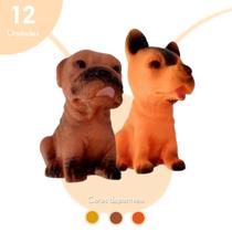 Kit 12 Mordedores Anti Stress Cão Brinquedo P/ Cachorro 9cm