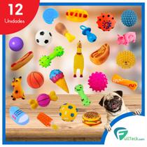 Kit 12 Mordedores Anti Stress Sortido Brinquedo P/ Cachorros