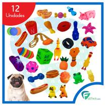 Kit 12 Mordedores Brinquedo Anti Stress Sortido P/ Cachorros