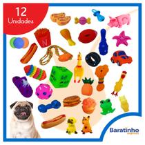 Kit 12 Mordedores Brinquedo Sortido Anti Stress P/ Cachorros