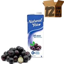 Kit 12 Natural Tea Chá Branco Jabuticaba 1 Litro