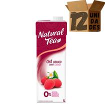 Kit 12 Natural Tea Chá Branco Sabor Lichia 1 L Kit 12 Natural Tea Chá Branco Sabor Lichia 1 L