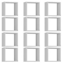 Kit 12 Nichos Organizador 30x30cm Branco G01 - Gran Belo