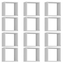 Kit 12 Nichos Organizador 30x30cm Branco G01 - Gran Belo