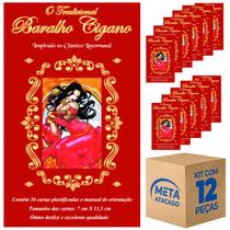 Kit 12 O Tradicional Baralho Cigano 36 Cartas Plastificadas