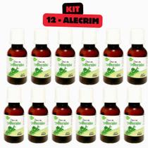 Kit 12 Óleo de Alecrim 30mL Aroeira Cosmética - Crescimento Capilar, Fortalecimento e Brilho Natural