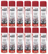 Kit 12 Óleo Desengripante Lubrificante Spray 300ml - Lub Fast