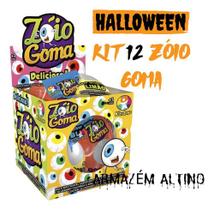 Kit 12 Olhos Zóio Goma Kids Zone Balas Gelatina Halloween