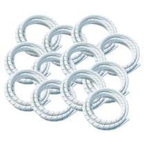 Kit 12 Organizador De Fios E Capos Flexivel Para Esconder Fio Tv 1m