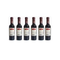 Kit 12 ou 6 Mini Vinho Tinto Suave Bordô Halberth 375ml Atacado Brinde Lembrancinha Casamento
