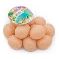 Kit 12 Ovos Falsos Para Indez Da Galinha e Enfeite Cozinha 12 ovos