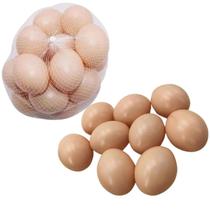 Kit 12 Ovos Indez De Plástico - Estimula A Galinha Botar Mais Ovos