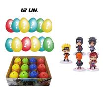 Kit 12 Ovos Surpresa Miniaturas Colecionáveis Naruto Ninjas Kit 12 Ovos Surpresa Miniaturas Colecionáveis Naruto Ninjas