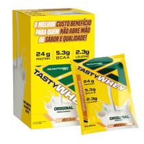 Kit 12 Packet Tasty Whey - Adaptogen - Caixa - Morango Kit 12 Packet Tasty Whey - Adaptogen - Caixa - Morango