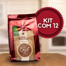 Kit 12 Pacotes Café Especial Café Calvi 100% Conilon Especial, Torrado e Moído - 4 x 250g