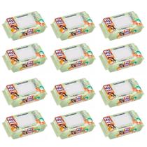 Kit 12 Pacotes Lenço Umedecido Pic Nic Family Toalha Baby E Pet Com 1200 Unidades - Atacado