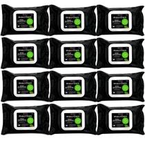 Kit 12 Pacotes Lenços Demaquilantes Macrilan RE-02 Limpeza Fácil Pele e Rosto Aloe Vera