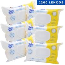 Kit 12 Pacotes Lenços Toalha Umedecida Baby Byn RN Recém Nascido
