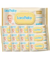 Kit 12 Pacotes Lenços Umedecidos Lara Baby 1200 Toalhinhas - Larababy