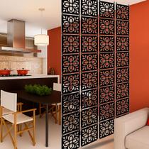 Kit 12 painel decorativo divisória de ambiente sala cozinha escritório painel em MDF premium