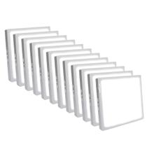 Kit 12 Painel Plafon Sobrepor 24w Quadrado Branco Frio 6500k Bivolt 110/220v
