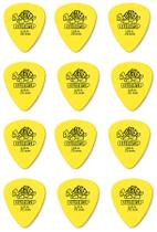 KIT 12 Palheta Dunlop Tortex 0,73 mm guitarra 418R AMARELA